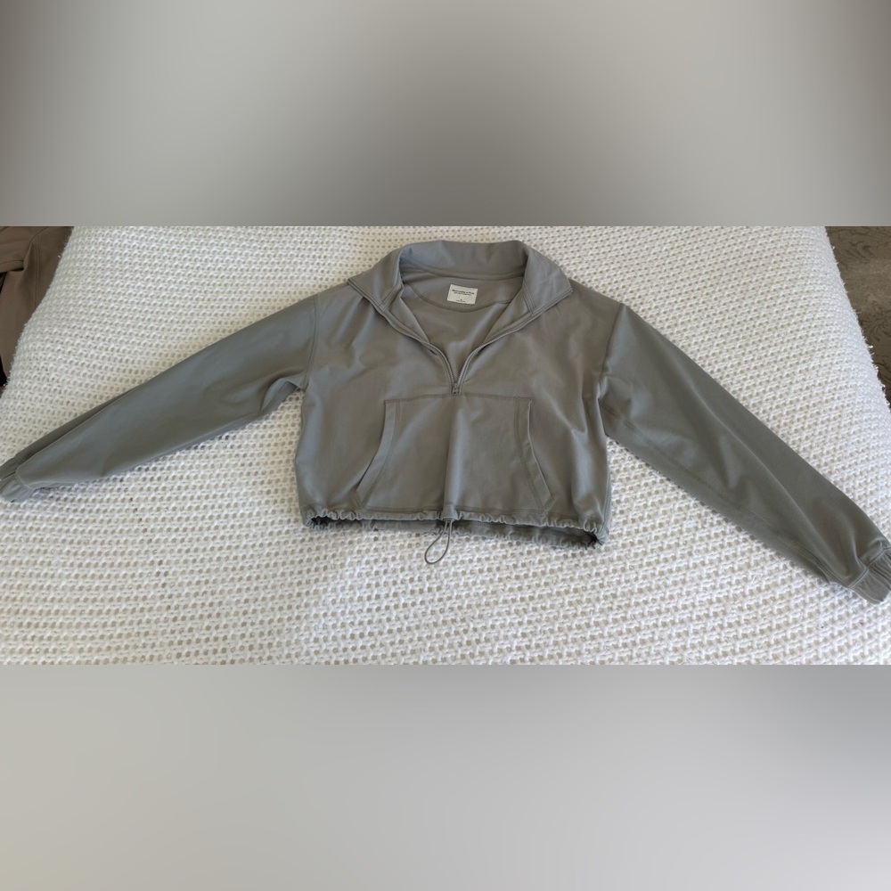 Abercrombie and Fitch Soft Collection Quarter Zip Pullover Jacket